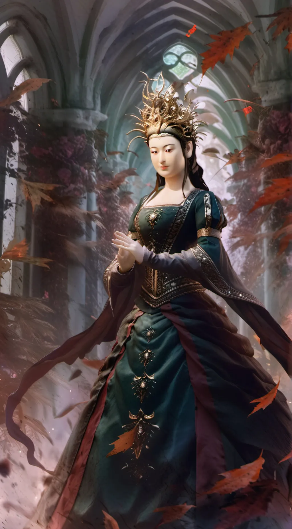 ai character: Buddha  background