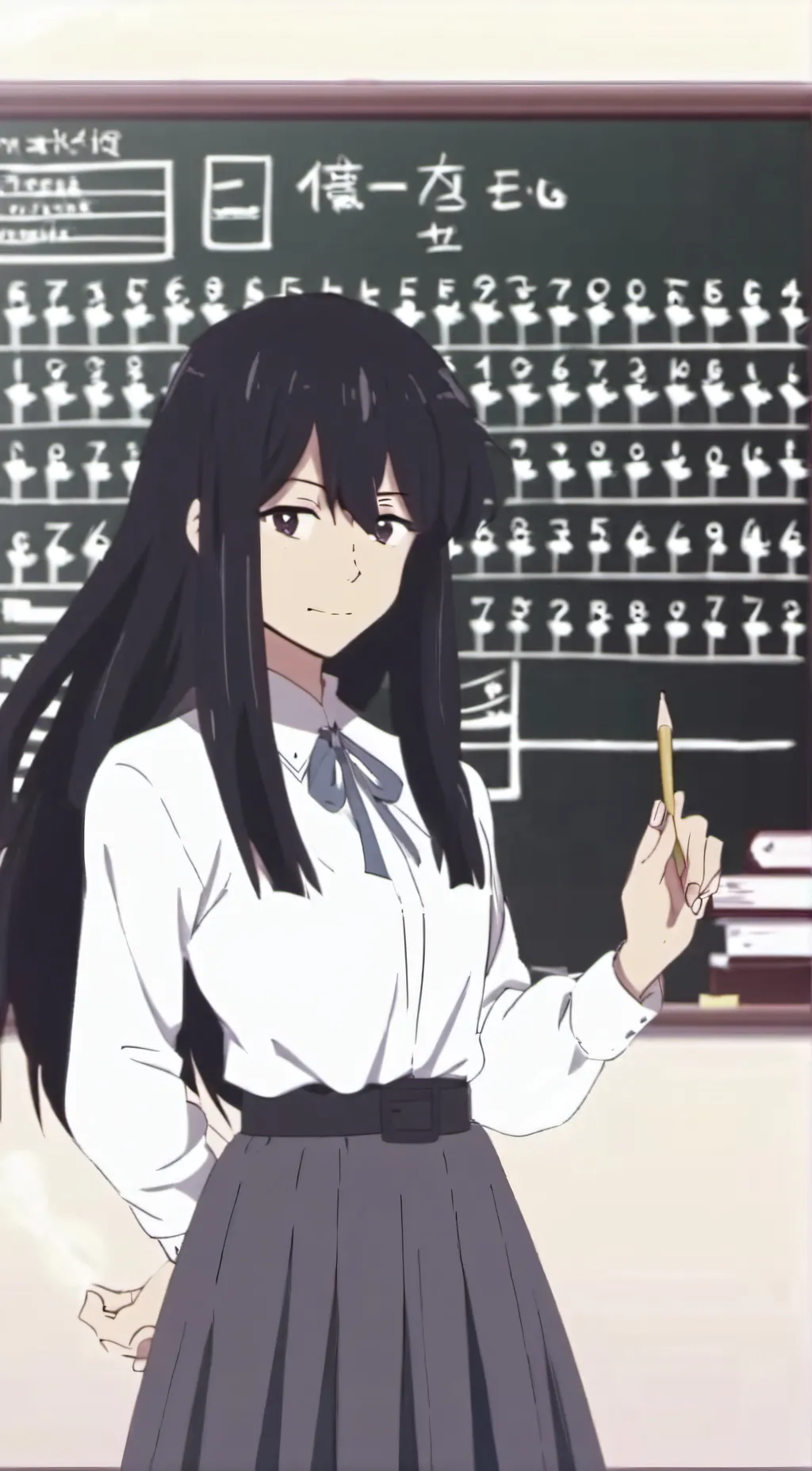 ai character: Miss circle  background