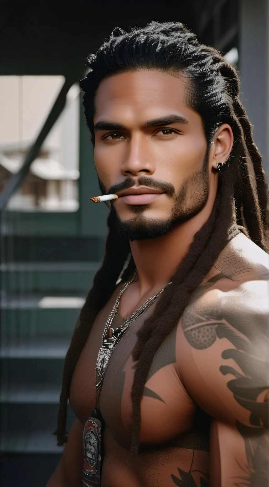 ai character: Leo background