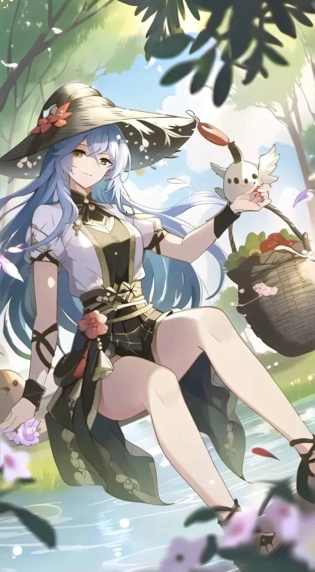 ai character: Ether background