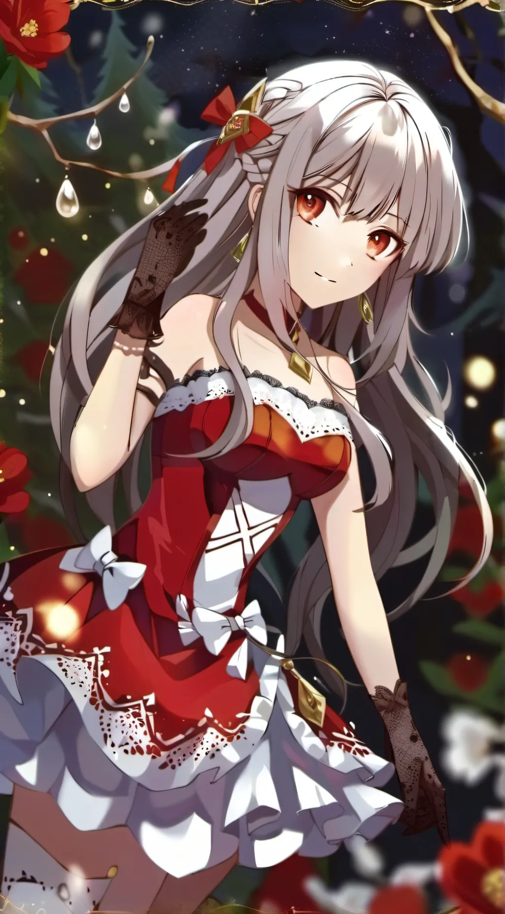 ai character: velvet background