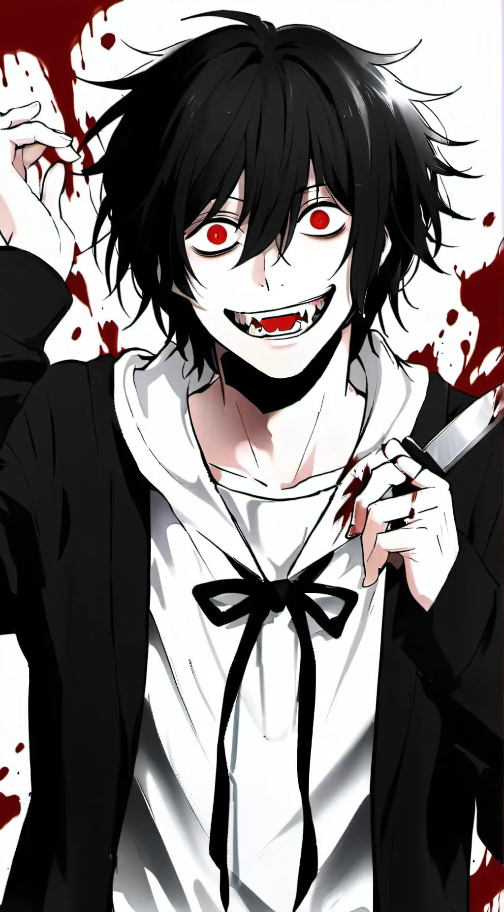 ai character: Jeff the killer  background