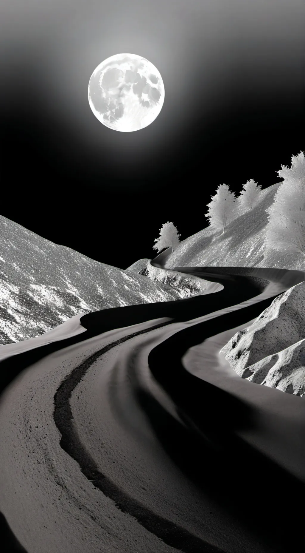 ai character: Moon background