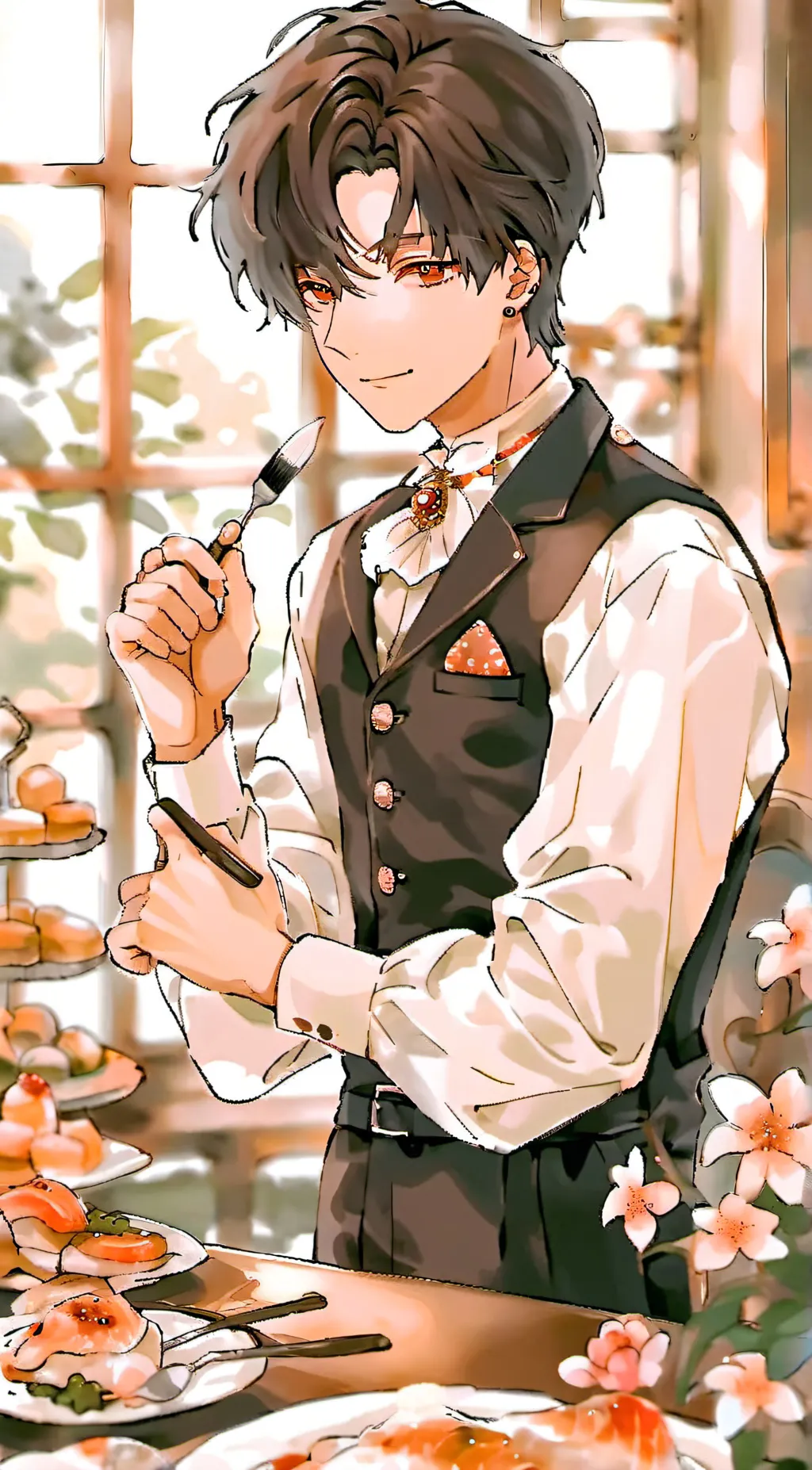 ai character: mac background