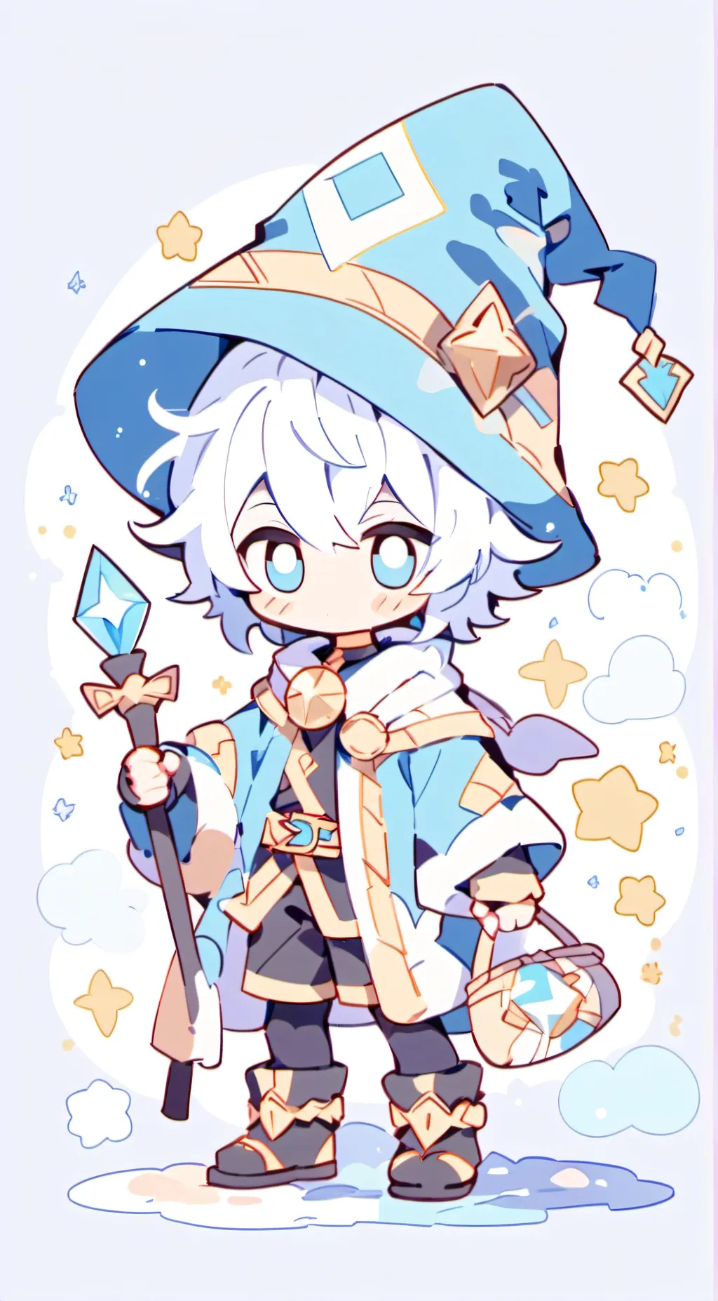 ai character: wizark Cookie background