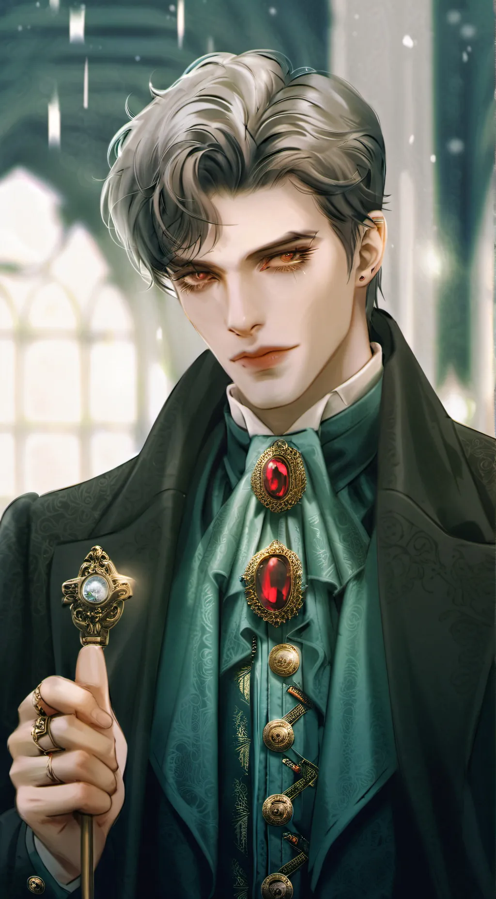 ai character: Issac  background