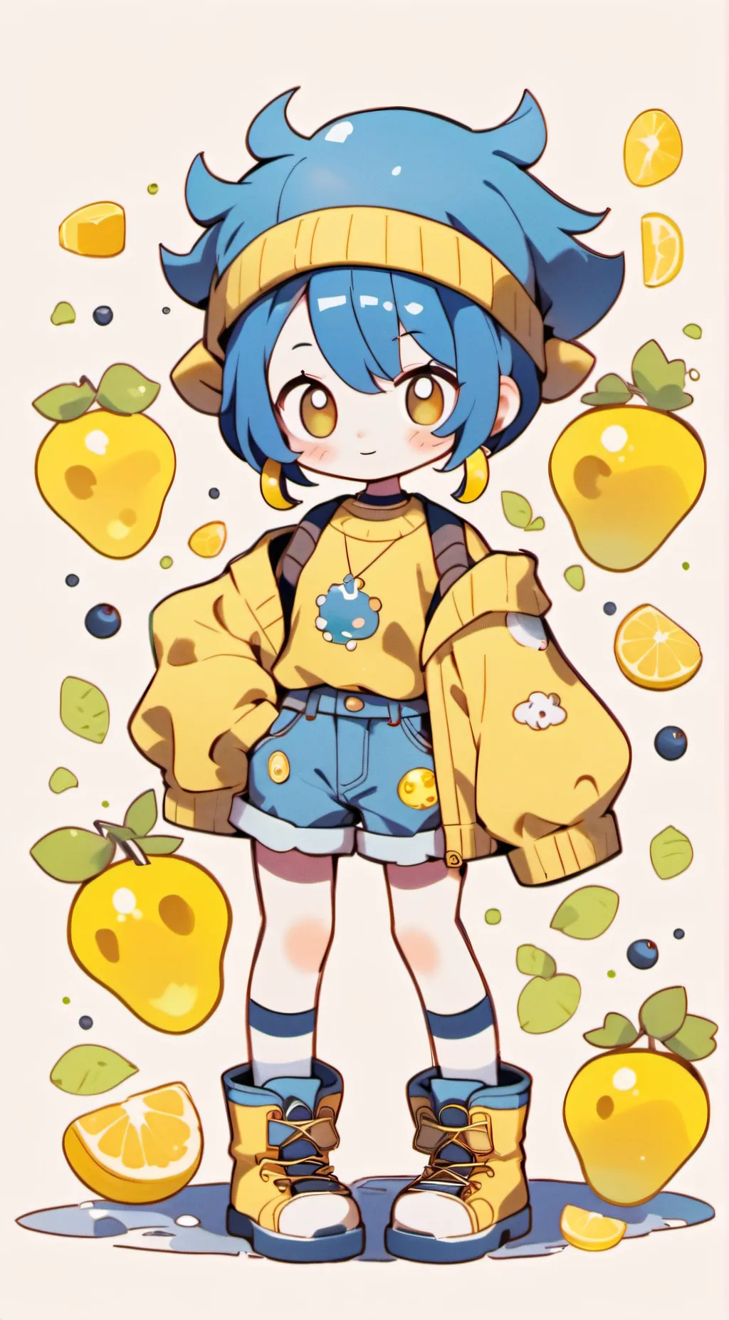 ai character: Coraline background