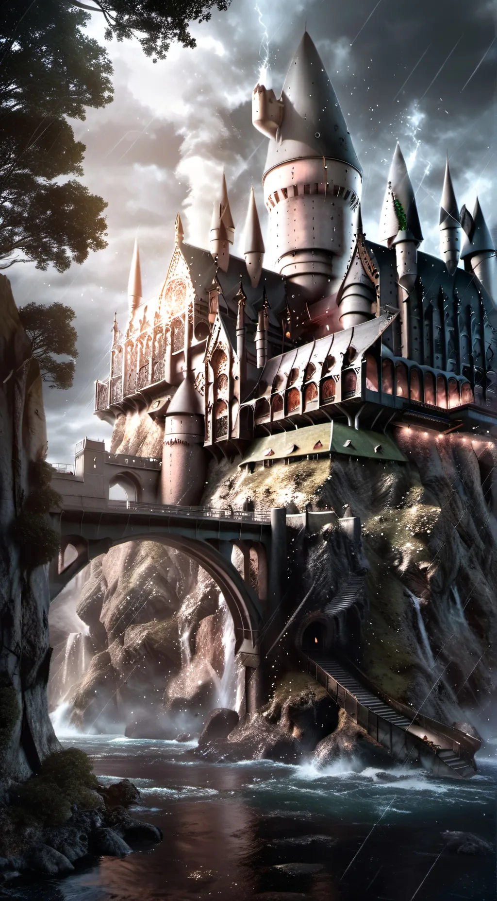 ai character: Hogwarts background