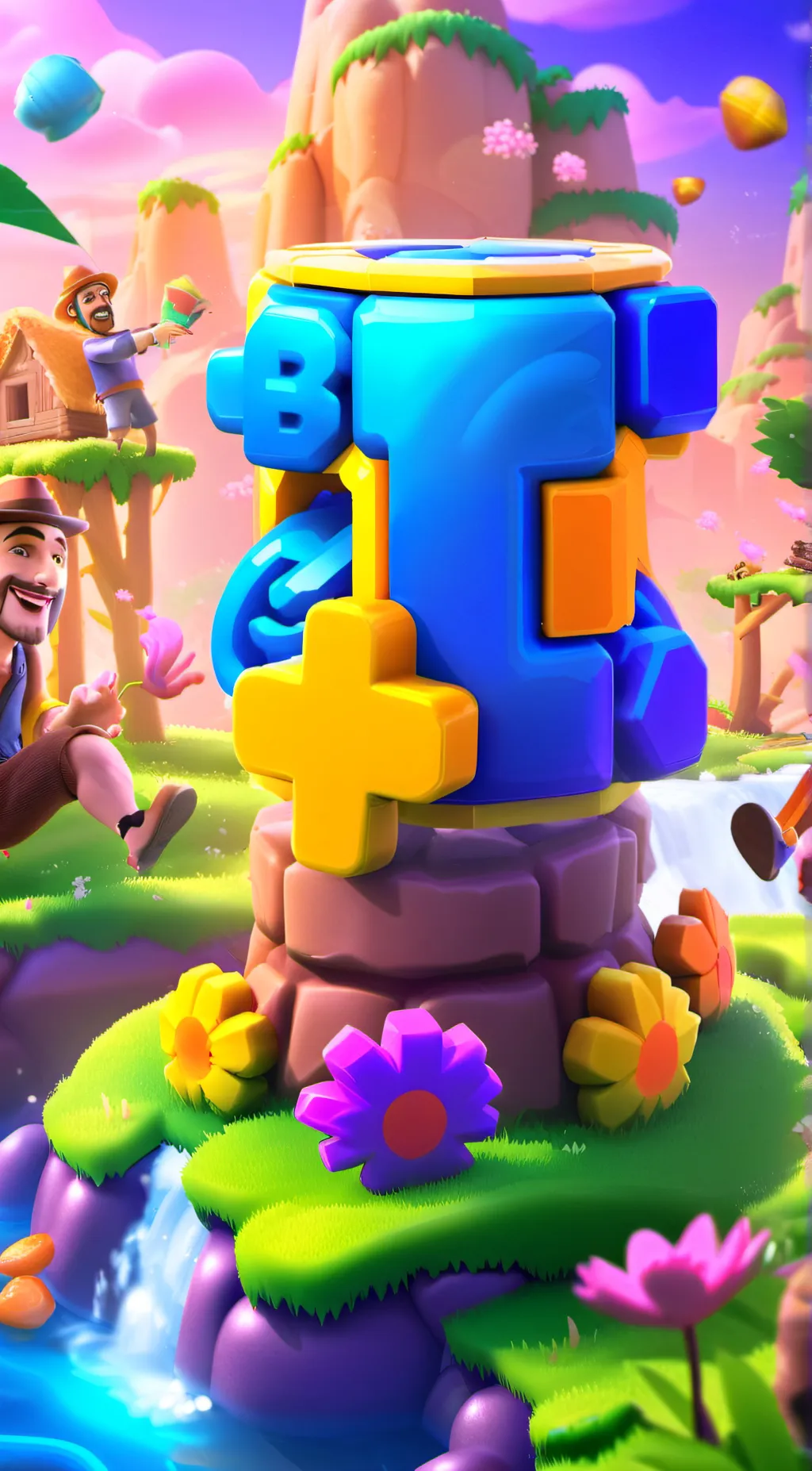 ai character: F B I letter background