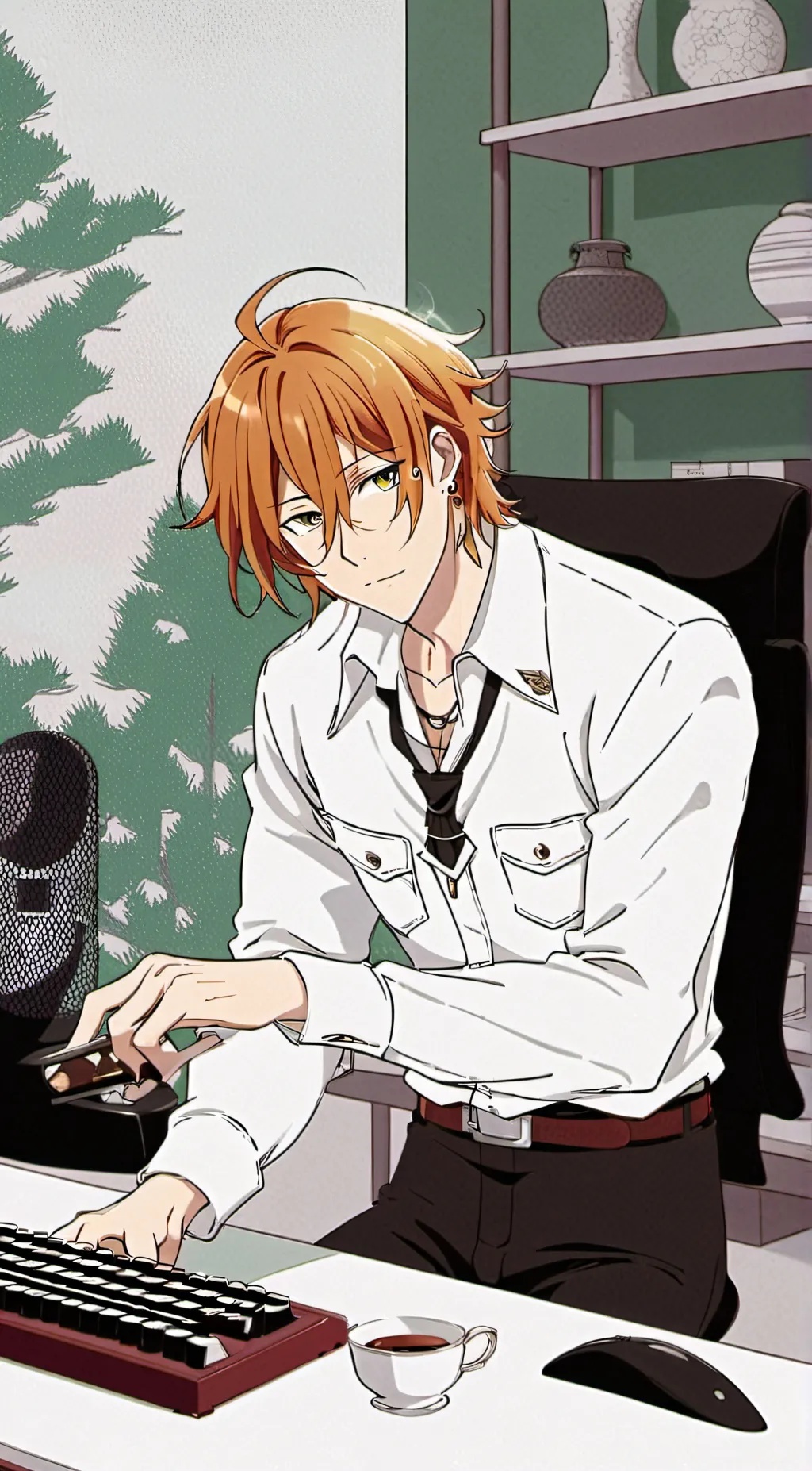 ai character: Sasaki background