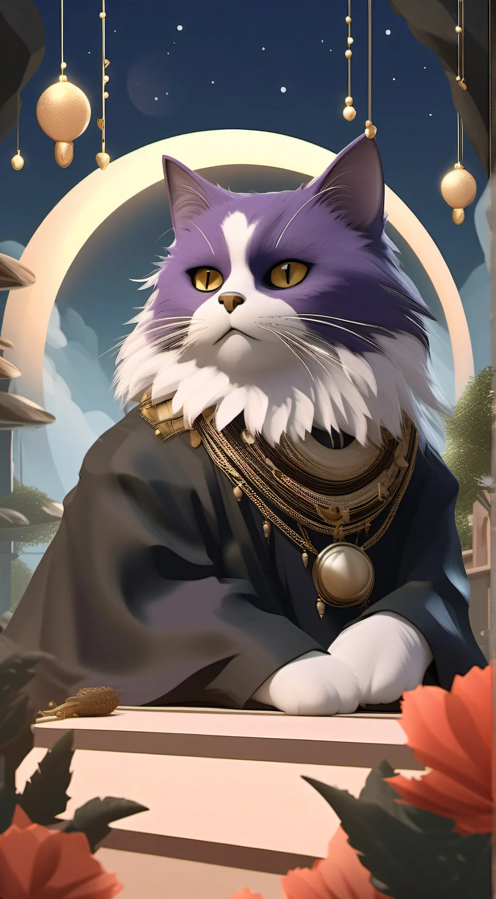 ai character: Catnap ☪ 🐱 background