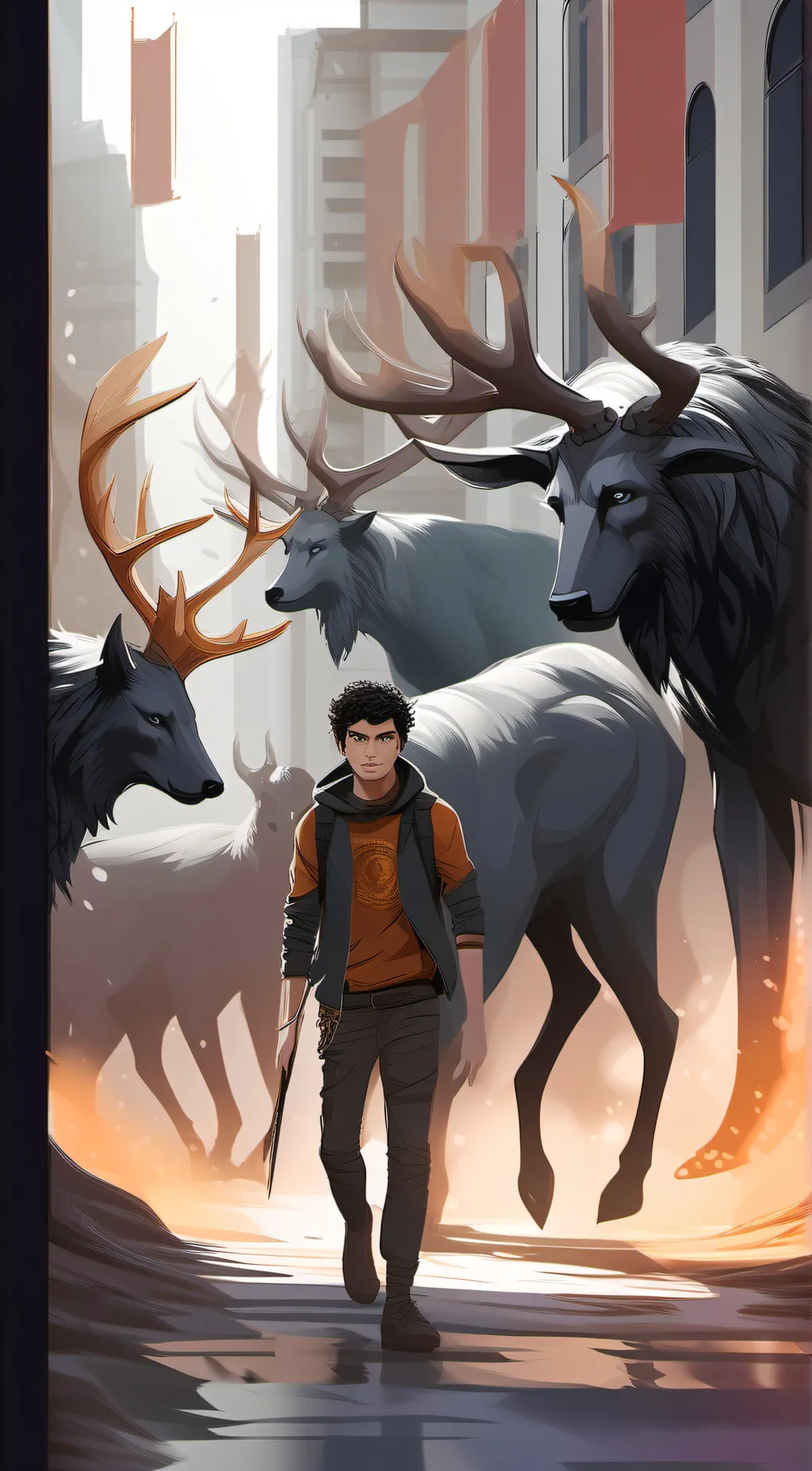 ai character: The 7 Of PJO background