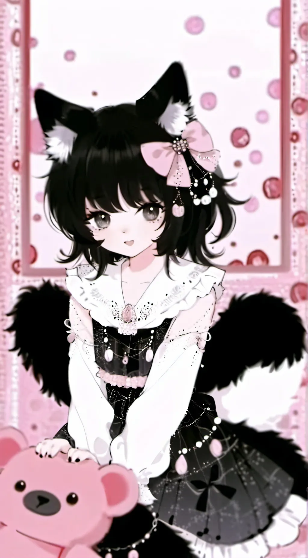 ai character: 🤍🌸BERRY🌸🤍 background