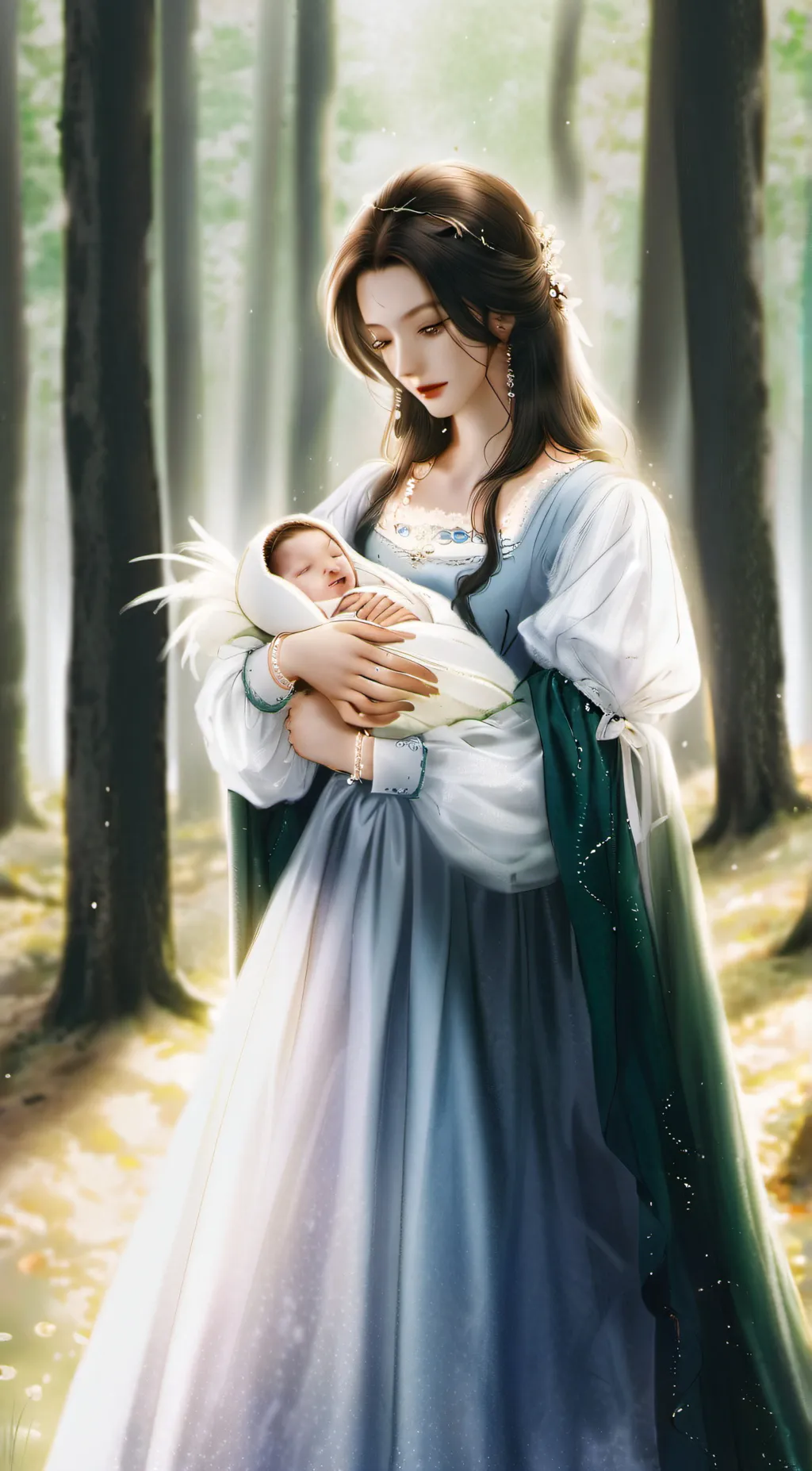 ai character: Abby and addy background