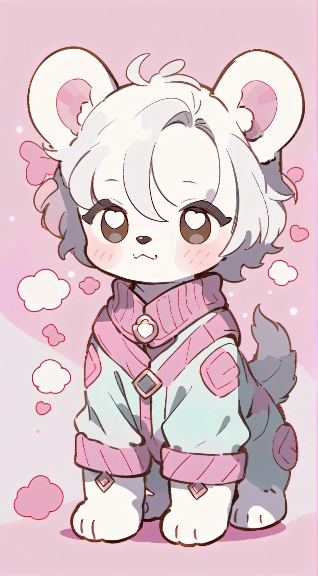 ai character: Molly the puppy background