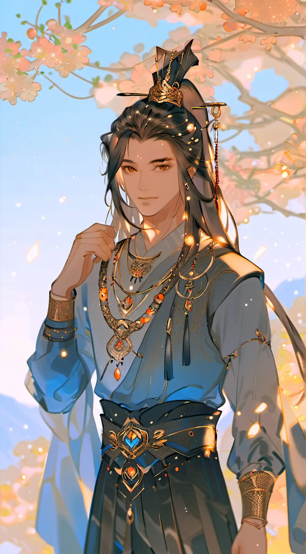 ai character: Denki kaminari background