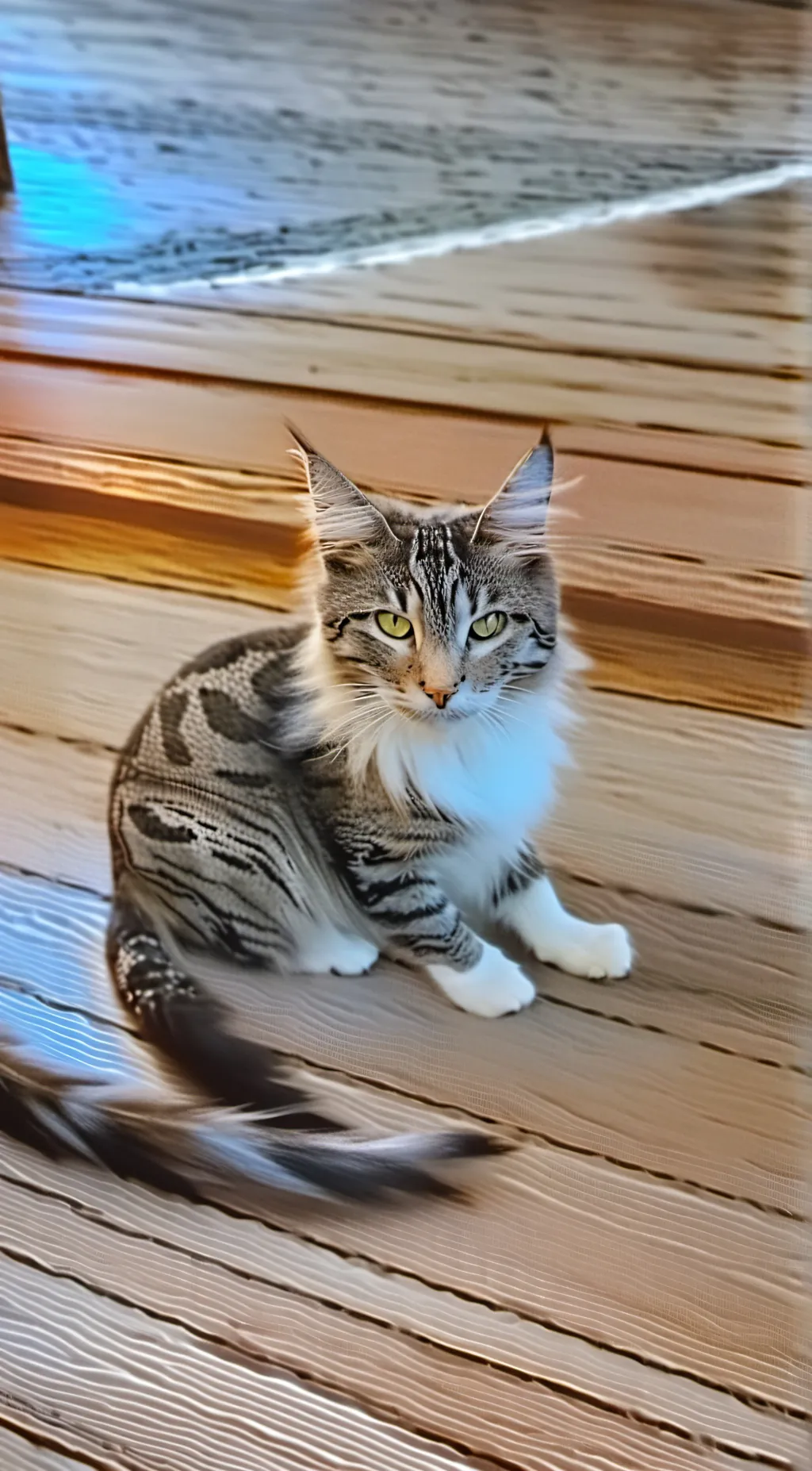 ai character: tiger Moon background