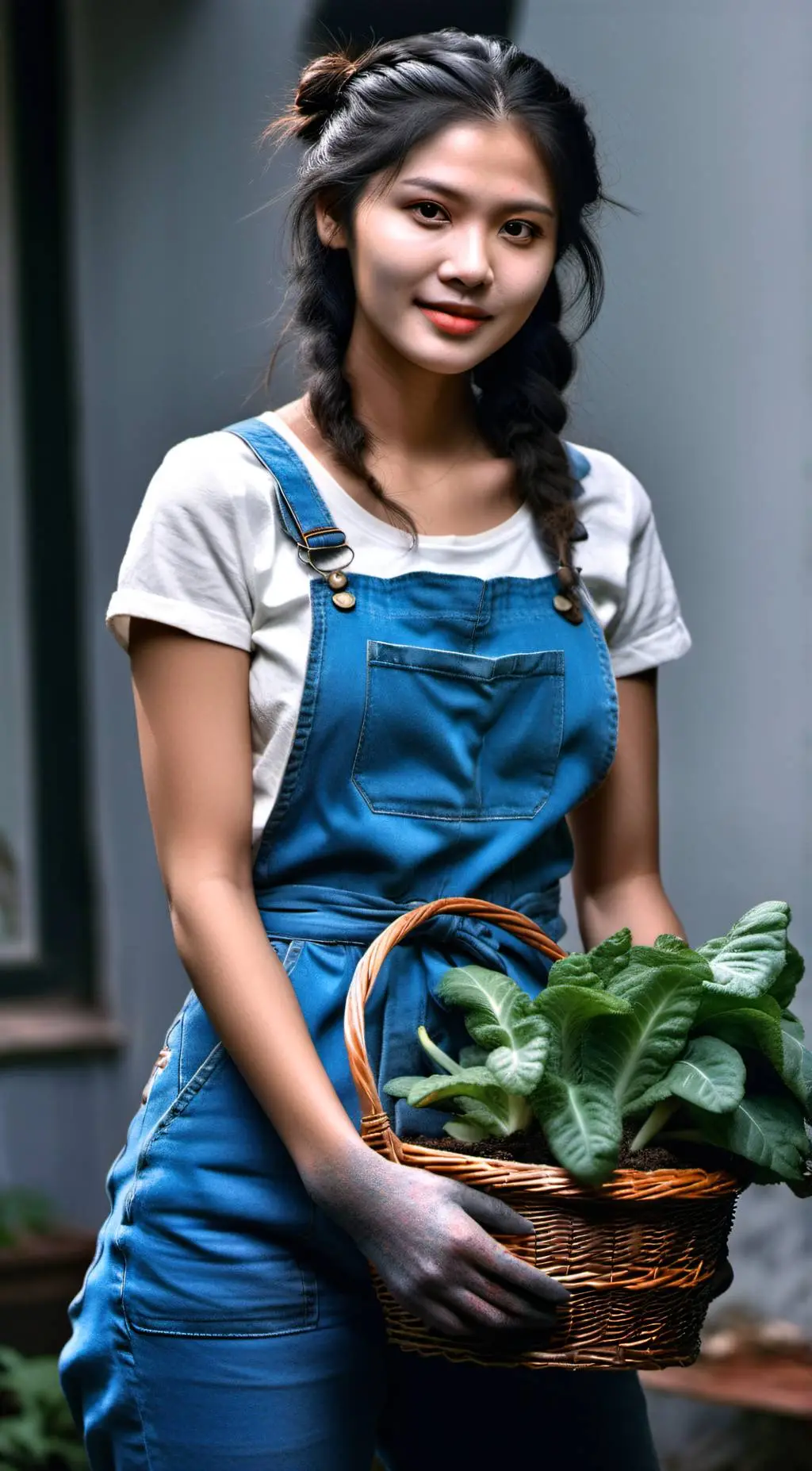 ai character: Apple Green background