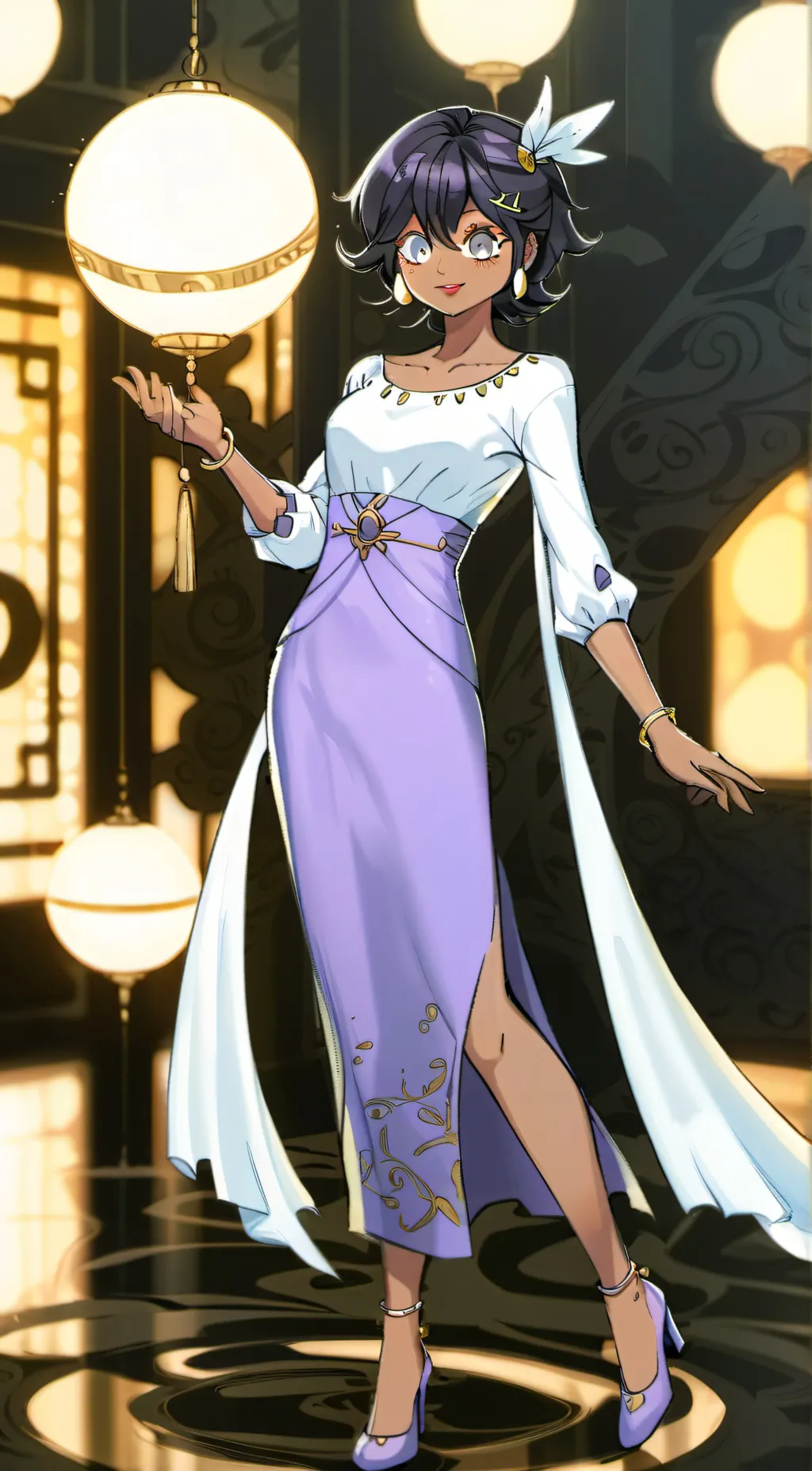 ai character: Fashionista background