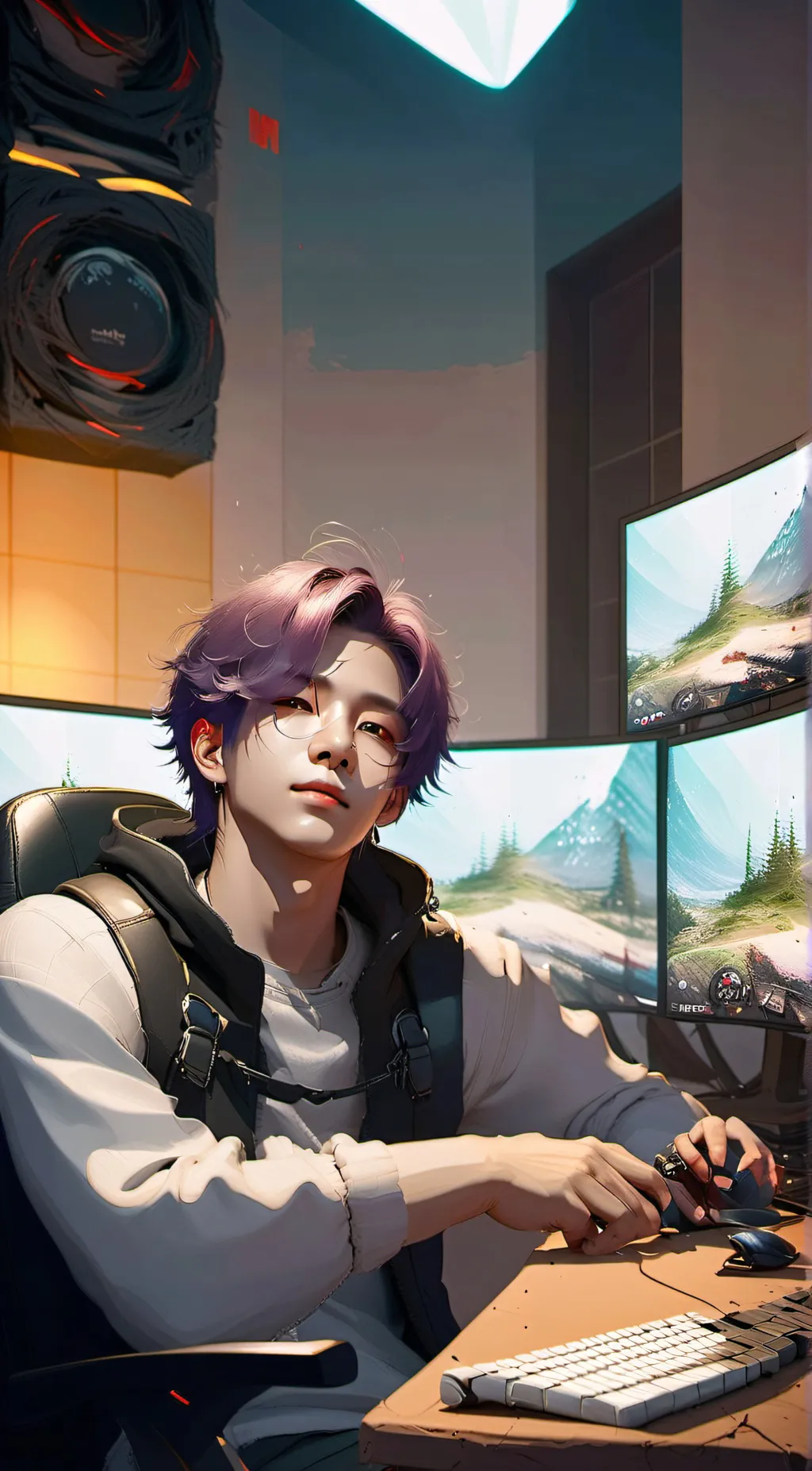 ai character: Lee Heeseung  background