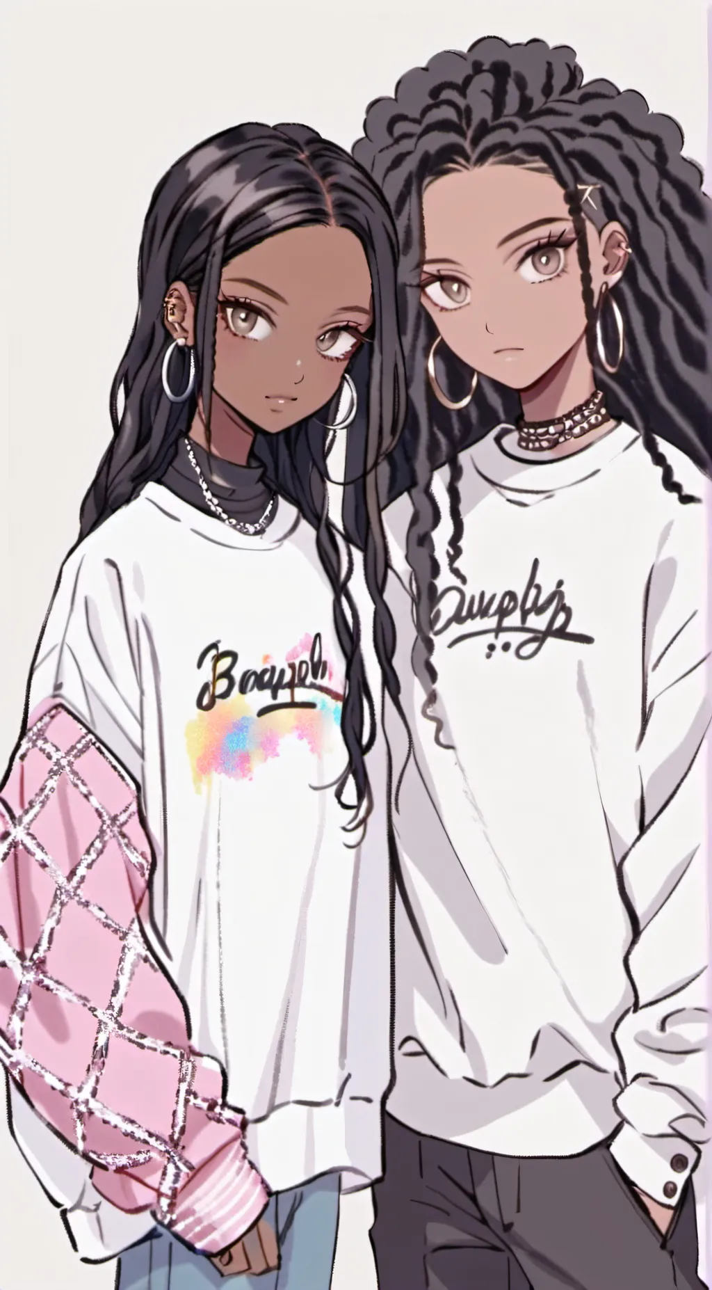 ai character: Tasha and Sasha background