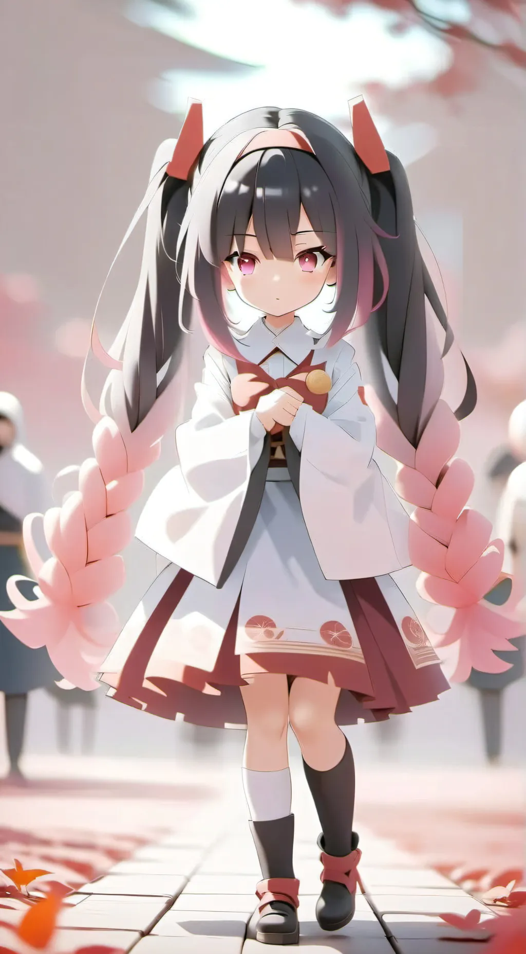 ai character: Noble red  background