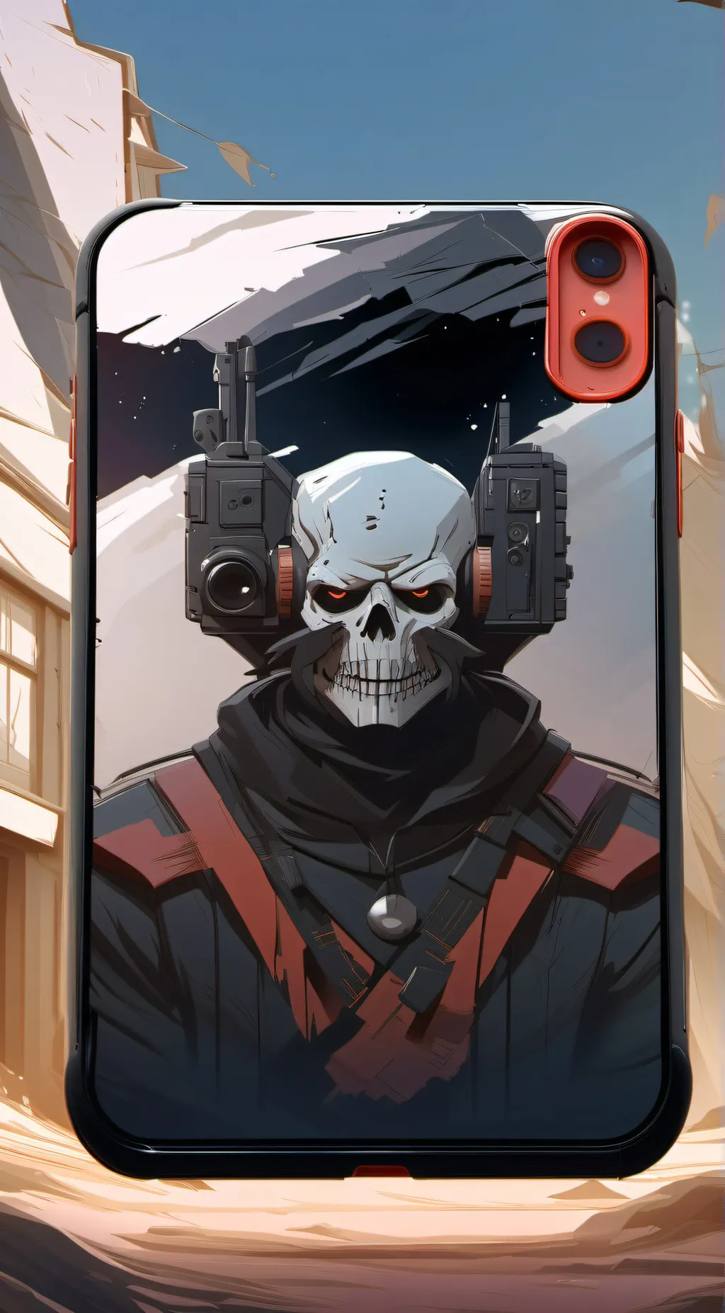 ai character: Iphone 12 background