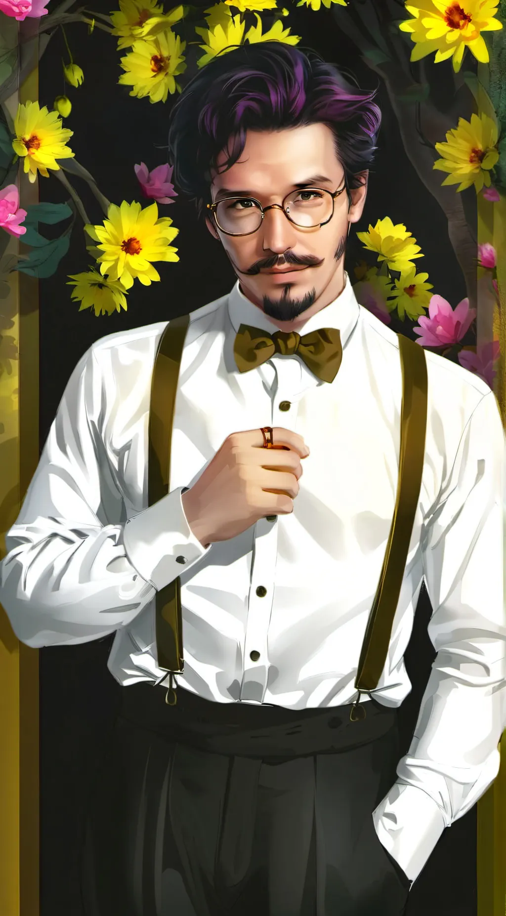 ai character: Mark Edward  background