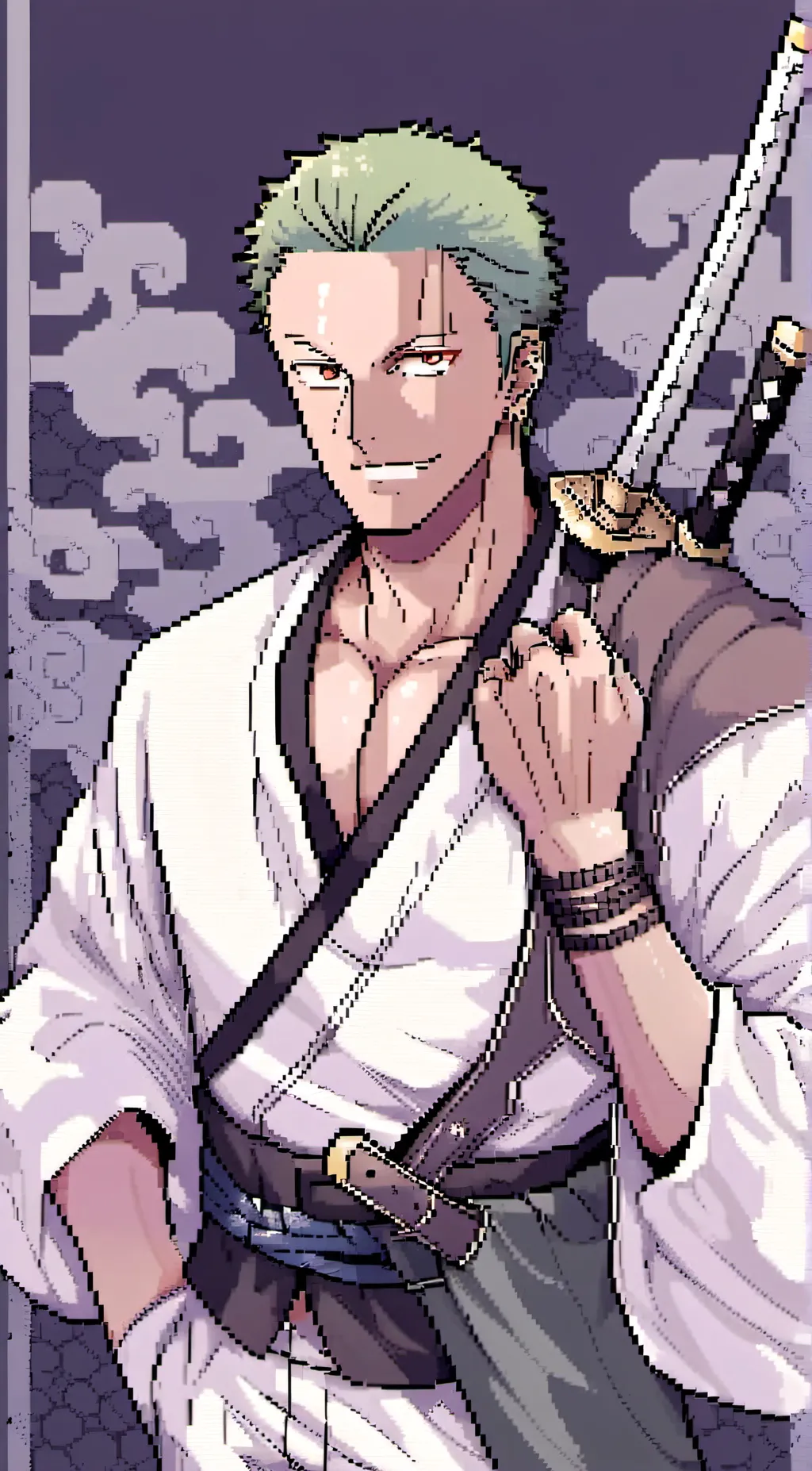ai character: Zoro background
