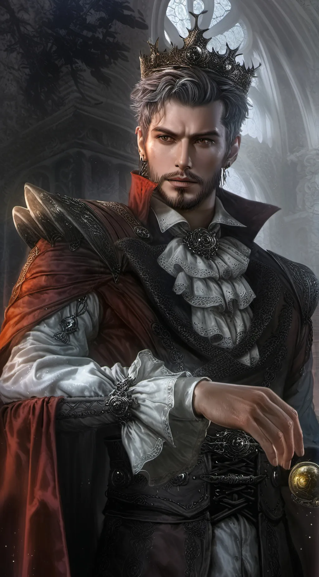 ai character: King Marcus background