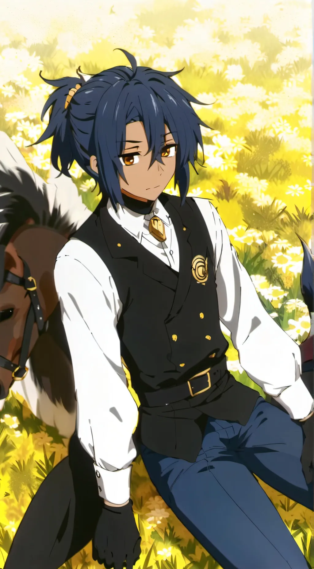 ai character: ge + bakugo  background