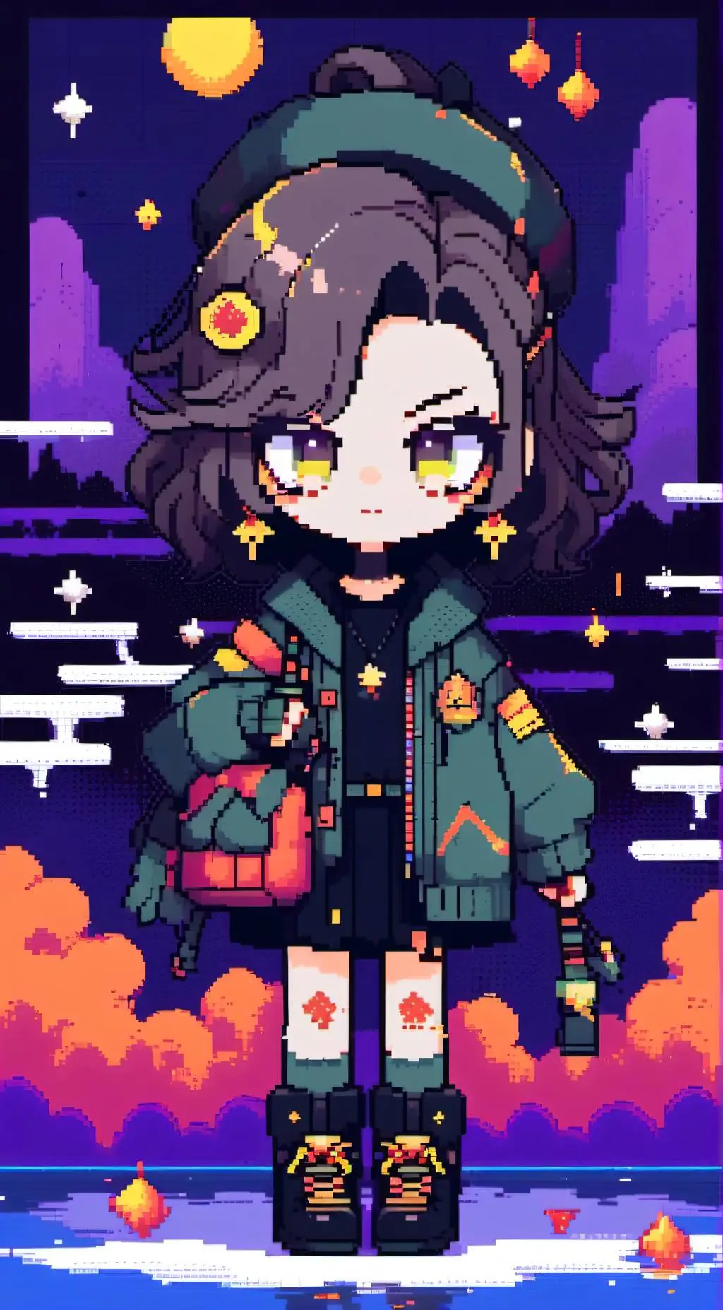 ai character: hikora shikoku  background