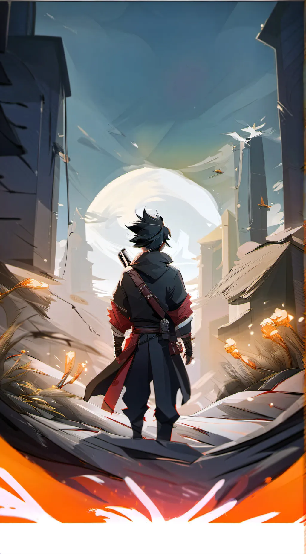 ai character: Mha -  Roof background