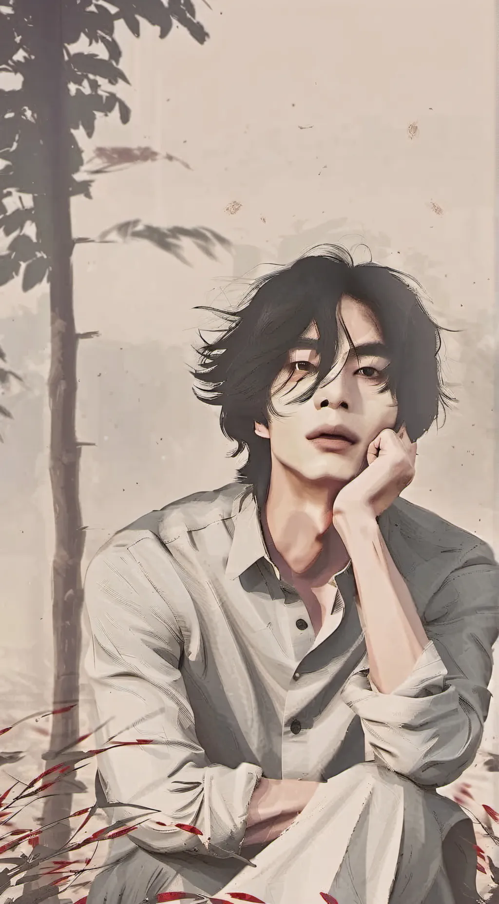 ai character: Hwang hyunjin  background