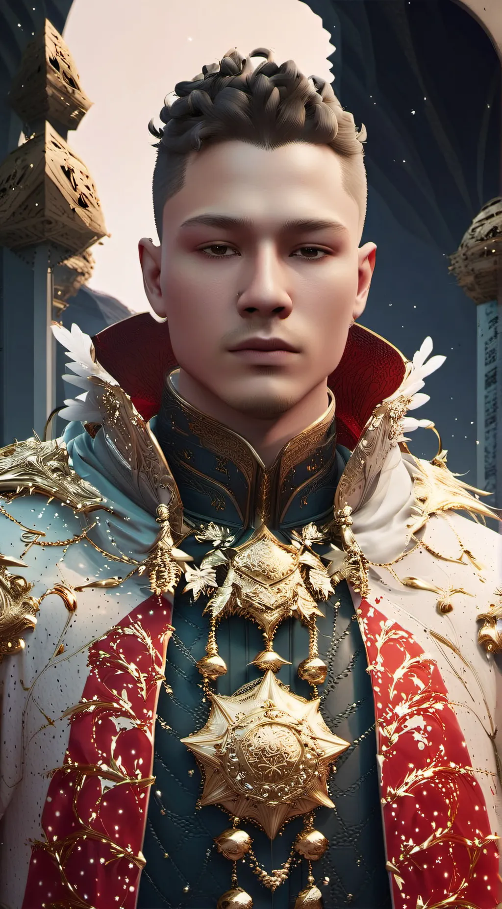 ai character: arctic glare background