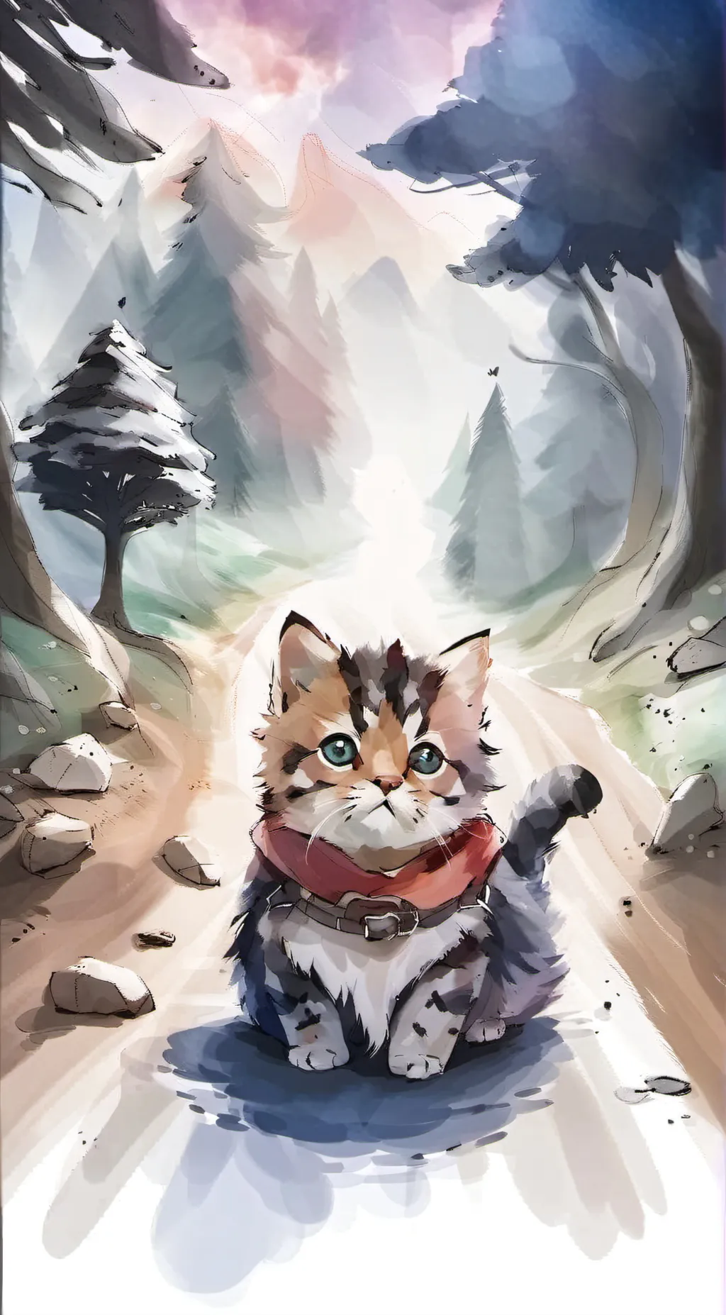 ai character: kitty :) background
