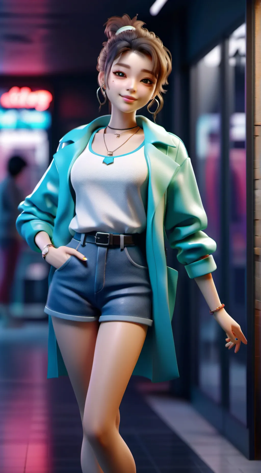 ai character: McKenzie. background