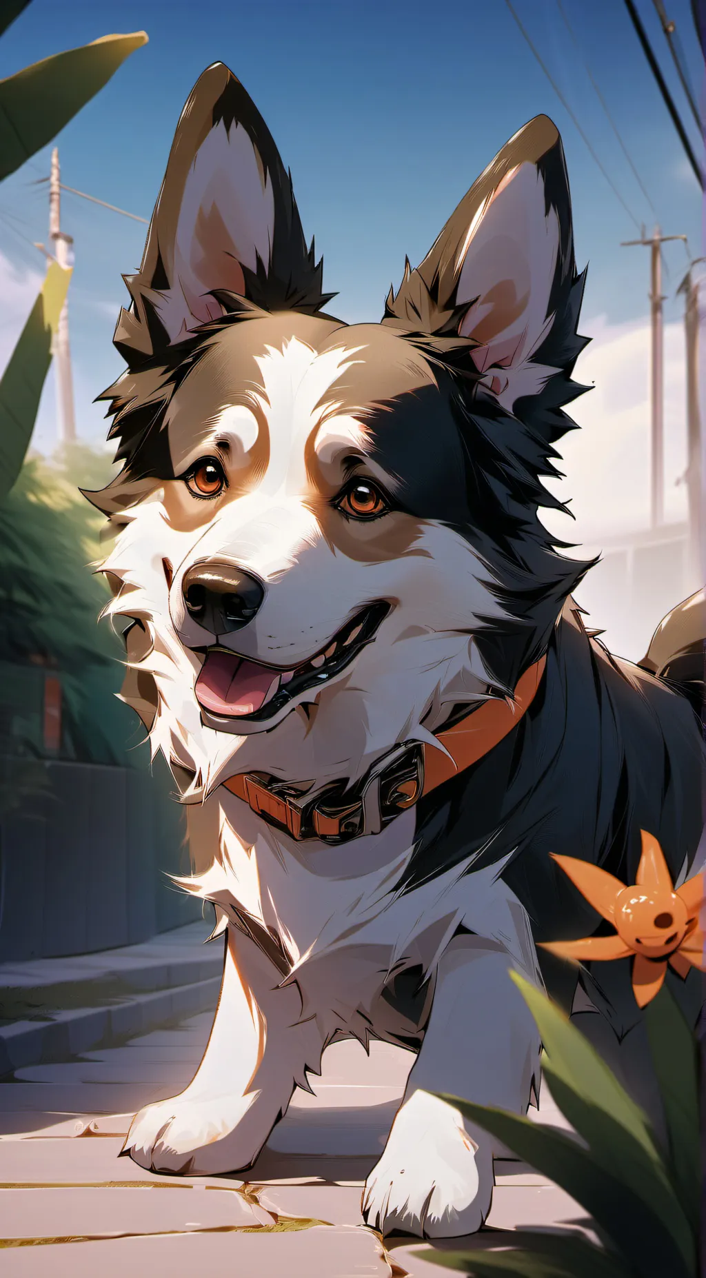 ai character: dogday!  background