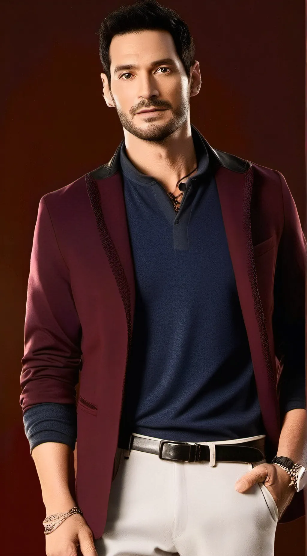 ai character: Lucifer moringstar background