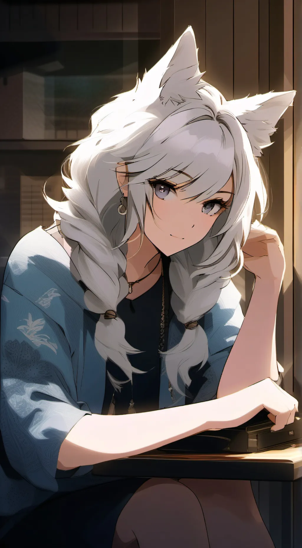 ai character: Katherine  background