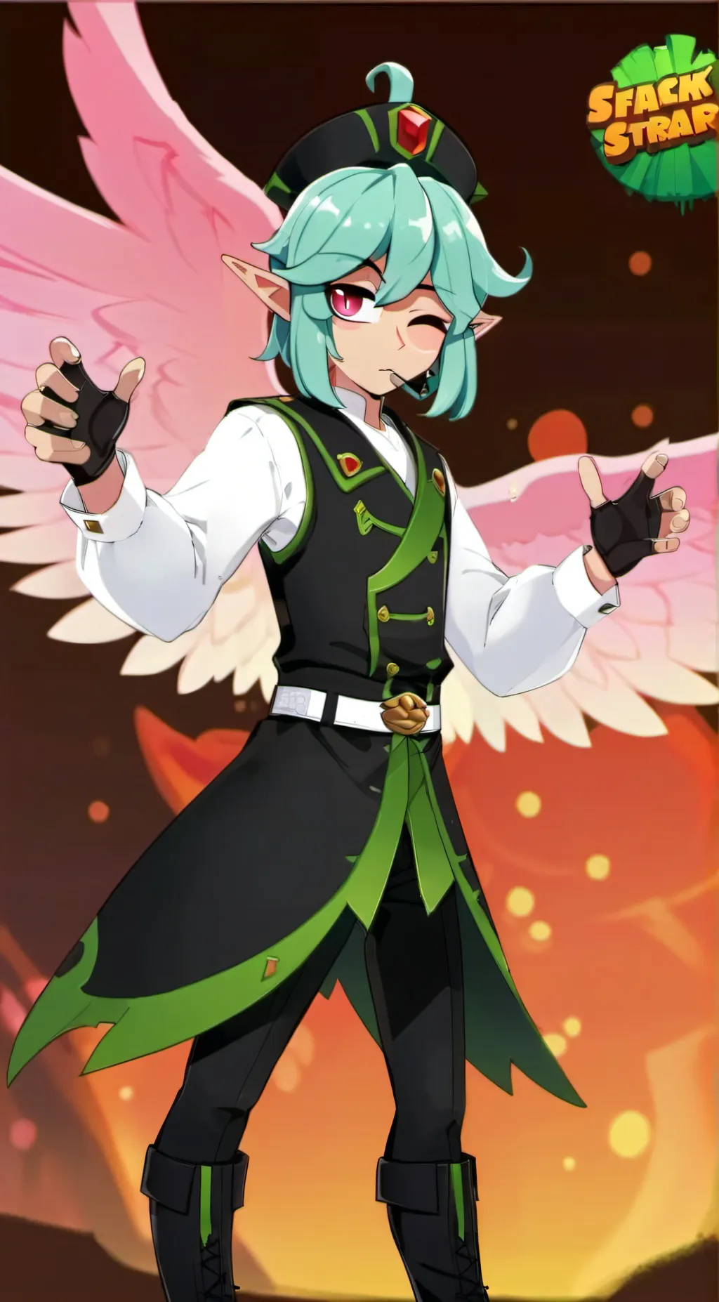 ai character: Angelo  background