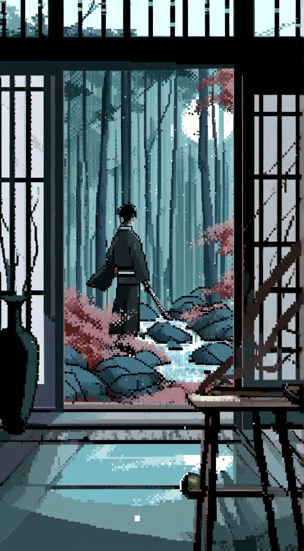 ai character: Kimetsu Academy AU background