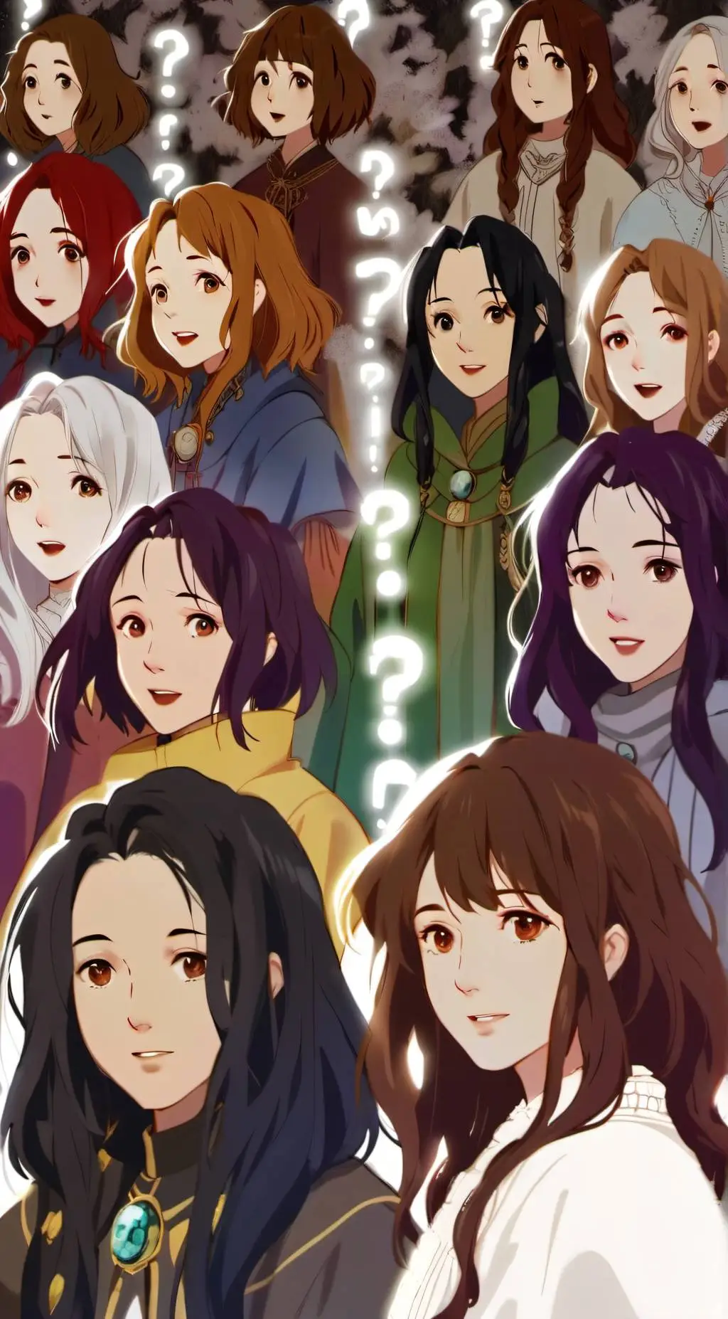 ai character: 100 girlfriends background