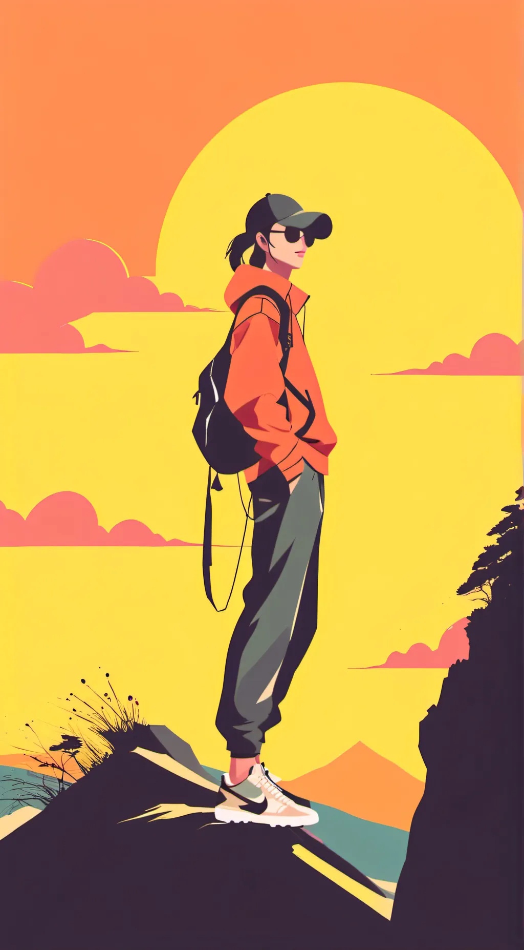 ai character: Denki kaminari background