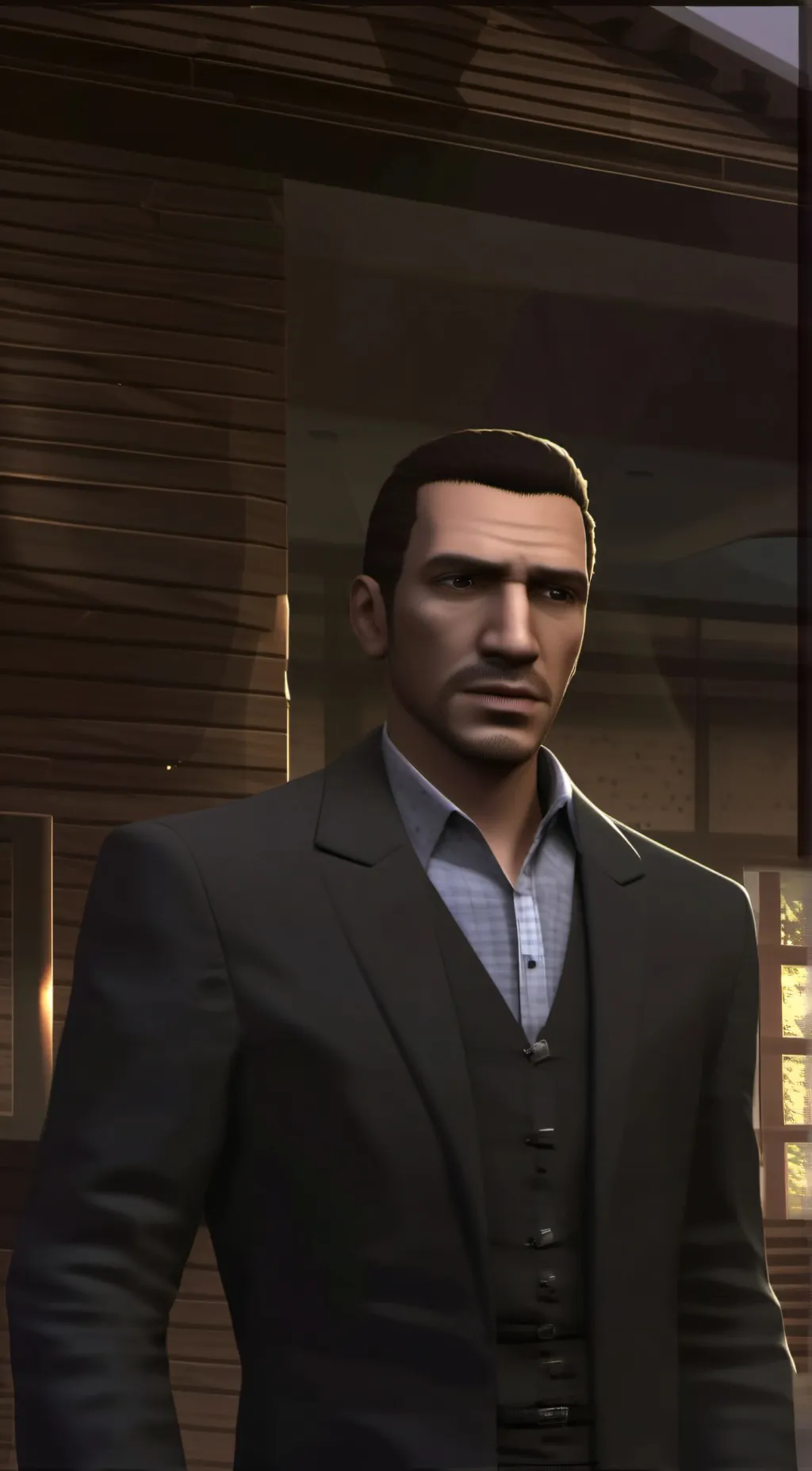 ai character: Niko bellic background