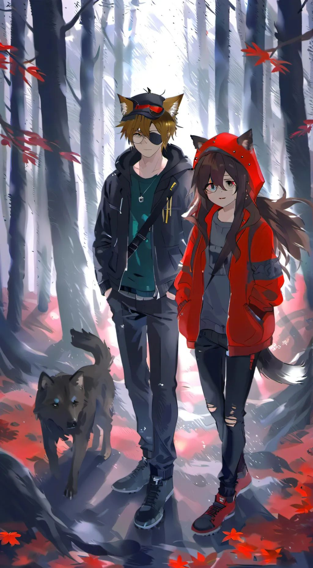 ai character: Jade And Oswald   background