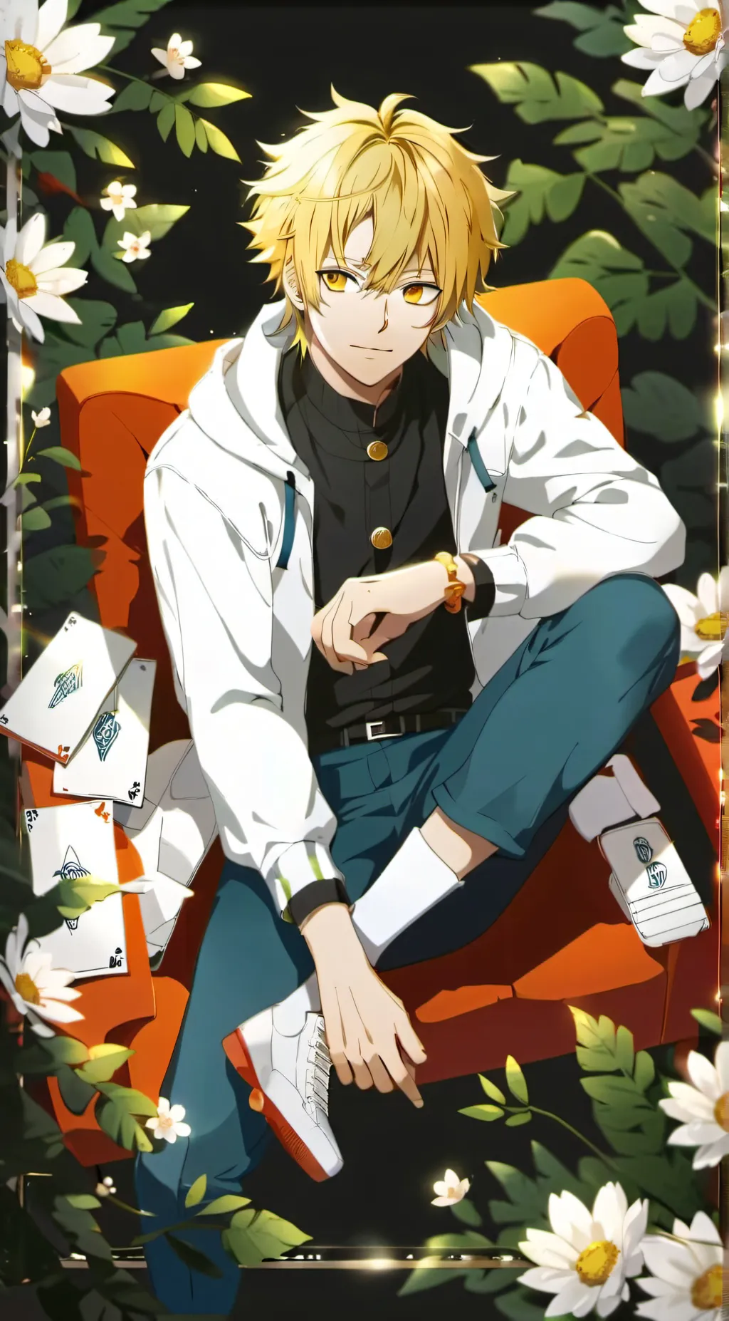 ai character: Bakugou  background