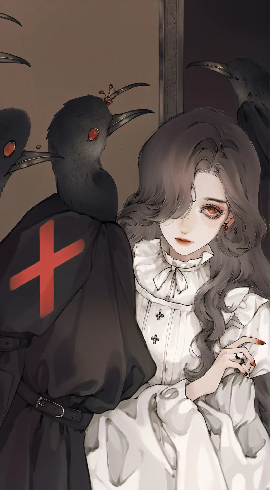 ai character: Vaggie h.h background