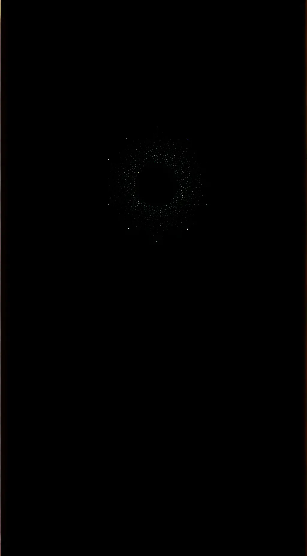 ai character: balck void background