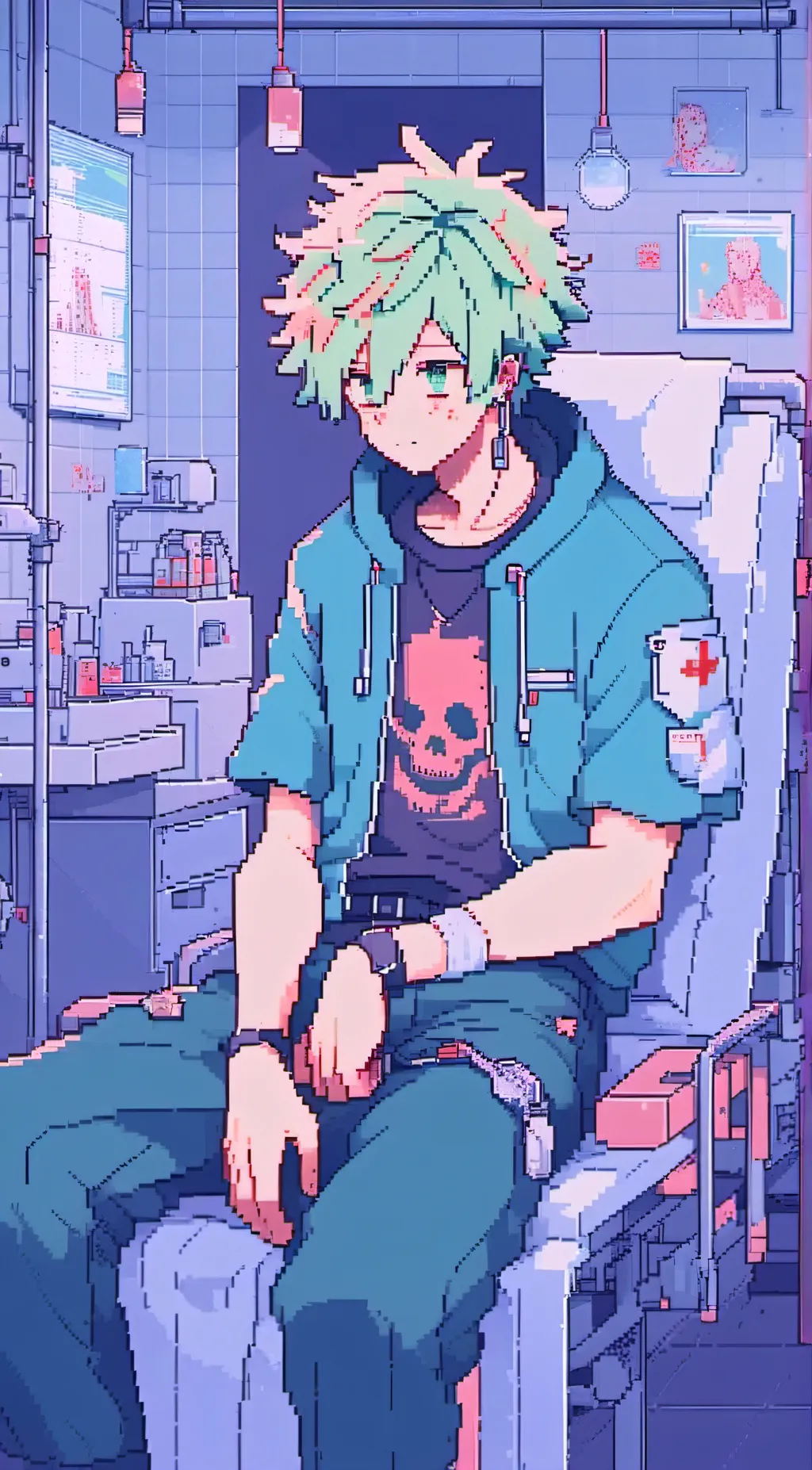 ai character: bakugo  background